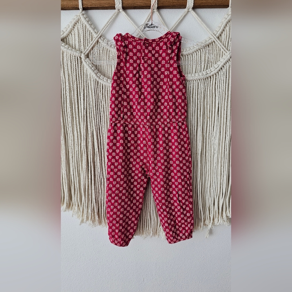 Carter's Red Patterned Jumpsuit - Picture 3 of 4